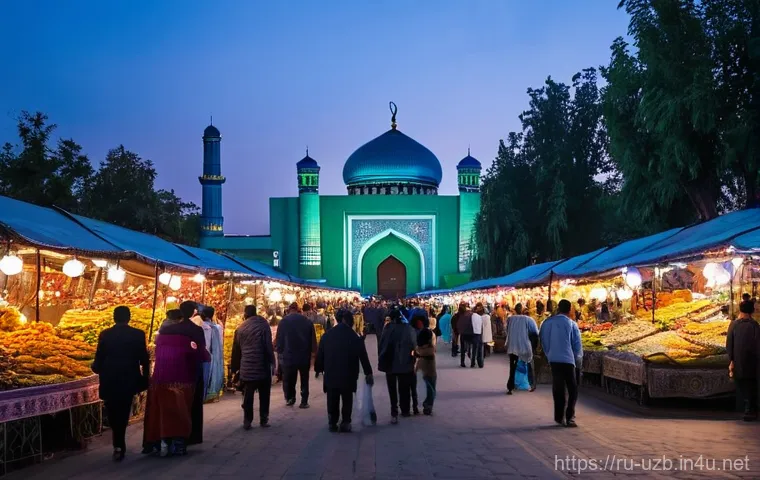 타슈켄트의 야시장 체험 - **Prompt 2: Artisanal Treasures of the Tashkent Night Bazaar**
    "A beautifully curated artisan st...